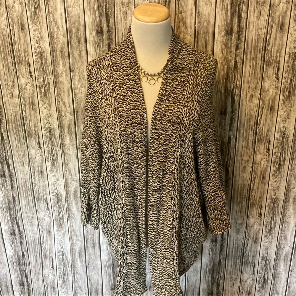 Black and White Open Batwing Cardi small